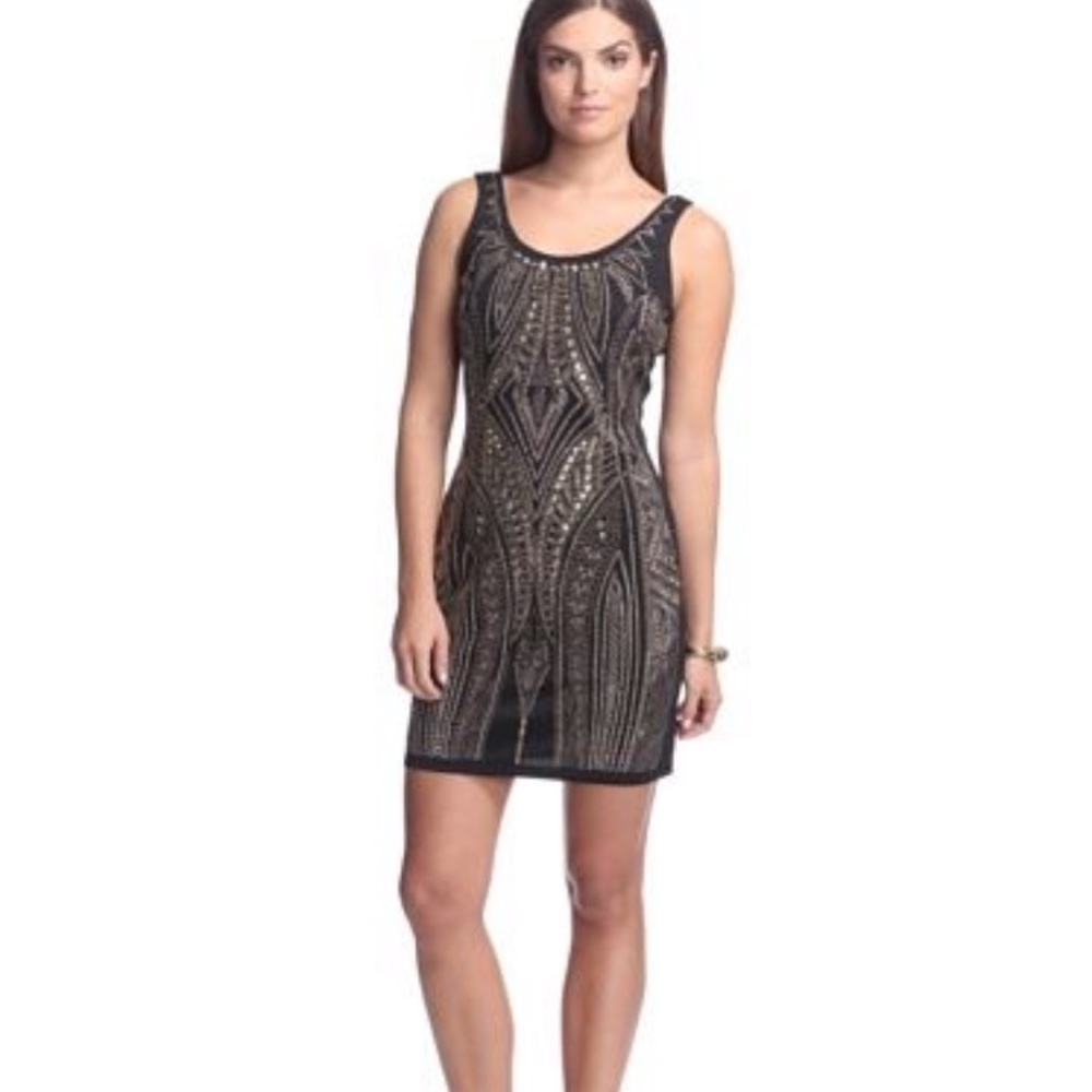 Alexia Admor Black Studded Mini Dress
